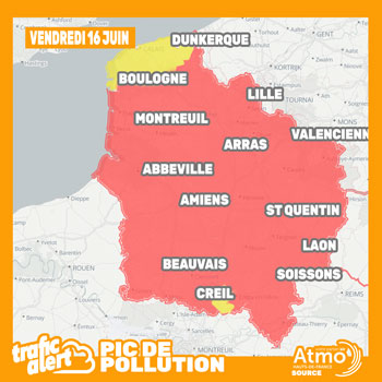 Pic de pollution sur les Hauts-de-France