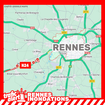 Inondations sur l’agglomération de Rennes