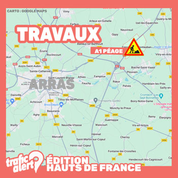 Travaux suite à la rixe sur A1 à Fresnes-lès-Montauban (Pas-de-Calais)