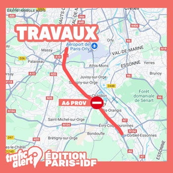 Fermeture de l’A6 province