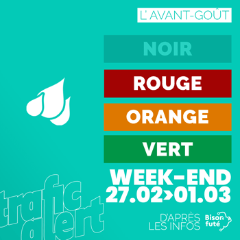 L’avant-goût de Bison Futé et de la météo