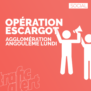 Opération escargot autour d’Angoulême