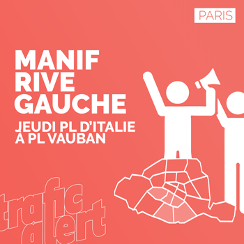 Manif à Paris rive gauche