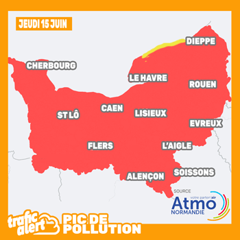 Pic de pollution en Normandie